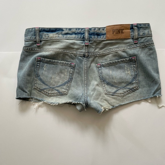 2 for $25 🛍️⭐️ PINK Victoria secret Jean shorts 🥰 - Picture 2 of 2